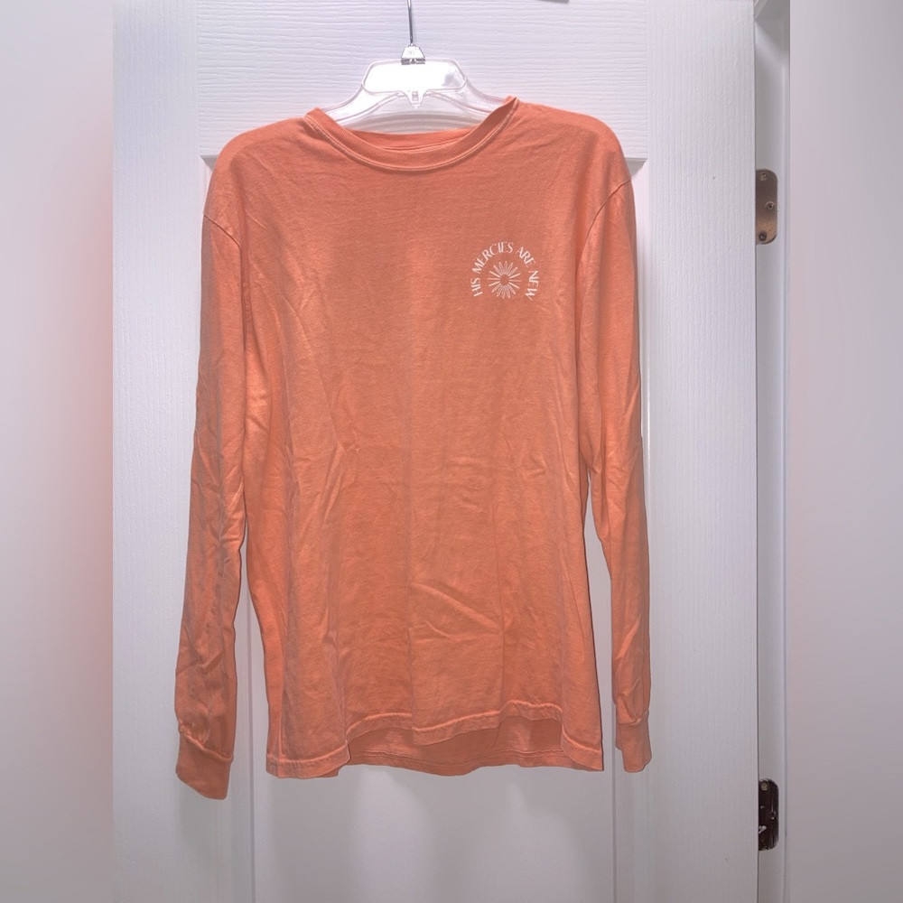 Peach Elevated Faith Long Sleeved Tee.